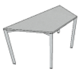 desk trapezoid - meeting tables fixed