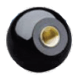BN 20532 Plain spherical knobs with brass boss, tapped blind hole
