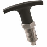 BN 2922 - Index Bolts with T-Handle without Stop with metric fine thread (FASTEKS® FAL), stainless steel
