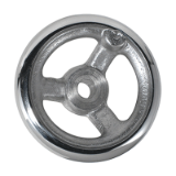 BN 13441 - Handwheels with reamed hole H7, polished rim (~DIN 950 A), plain