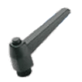 BN 14195 Adjustable handles with retaining pin, stainless steel boss and tapped blind hole