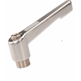 BN 2989 - Adjustable handles, stainless steel boss with tapped blind hole (FASTEKS® FAL), zinc die-casting, chromium-plated