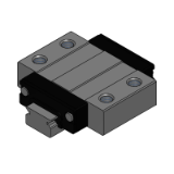 ES-SSEBMZ, ES-SSEBMZ-MX, ES-SSE2BMZ, ES-SSE2BMZ-MX - ES Miniature Linear Guides - Wide Standard Blocks (RoHS Compliant) Slight Clearance - Fixed Type