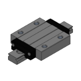 ES-SSELBMLZ, ES-SSEL2BMLZ, ES-SSELBMLZ-MX, ES-SSEL2BMLZ-MX - ES Miniature Linear Guides - Wide Long Blocks (Light Preload) (RoHS Compliant) Slight Clearance - Specified Type