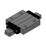 ES-SSELBMZ, ES-SSEL2BMZ, ES-SSELBMZ-MX, ES-SSEL2BMZ-MX - ES Miniature Linear Guides - Wide Long Blocks (Light Preload) (RoHS Compliant) Slight Clearance - Fixed Type