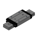 ES-SSELBWN, ES-SSEL2BWN, ES-RSELBWN, ES-RSEL2BWN - ES Miniature Linear Guides - Wide Rails - Long Blocks with Dowel Holes (Light Preload) (RoHS Compliant) Light Preload - Fixed Type