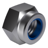 ISO 7040 - Ecrous hexagonaux autofreinés (avec anneau non métalliques), style 1