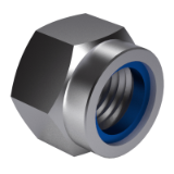 ISO 10512 - Prevailing torque type hexagon regular nuts (with non-metallic insert) with metric fine pitch