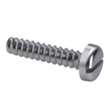 ISO 1481 F - Slotted pan head tapping screws, form F