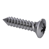 ISO 7051 C-Z - Cross recessed raised countersunk oval head tapping screws, form C-Z