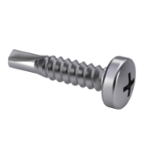 ISO 15481 H - Cross recessed pan head drilling screws, form H