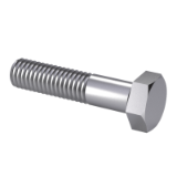 DIN 931-1 - Hexagon head bolts with shank, product classes A and B