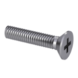 ISO 7046-2 H1 - Countersunk flat head screws (common head style) with type H cross recess – Product grade A – Part 2: Steel screws of property class 8.8, stainless steel screws and non-ferrous metal screws, series 1