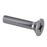 ISO 7046-2 Z1 - Countersunk flat head screws (common head style) with type Z cross recess – Product grade A – Part 2: Steel screws of property class 8.8, stainless steel screws and non-ferrous metal screws, series 1