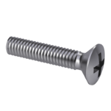 ISO 7047 H - Slotted raised countersunk raised head screws (common head style) with type H cross recess, product grade A