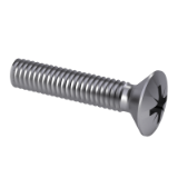 ISO 7047 Z - Slotted raised countersunk raised head screws (common head style) with type Z cross recess, product grade A
