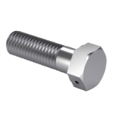 CSN 02 1104 - Bright hexagon bolts with hole in the head