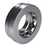 DIN 728 - Single direction self-aligning thrust bearings with asymmetric rollers