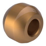 DIN 1850-3 K - Slide bearings - Part 3: Bush from sintered metal, form K - Cup and ball bearing