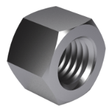 DIN 30389 B - Hexagon nuts and crown nuts with round thread, form B (left thread)