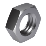 DIN 30389 C - Hexagon nuts and crown nuts with round thread, form C (right thread)
