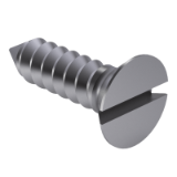 DIN 7972 B - Countersunk flat head tapping screws with slot, form B