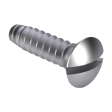 DIN 7973 BZ - Raised countersunk oval head tapping screws with slot, form BZ