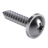 DIN 968 C-Z - Cross recessed pan head tapping screws with collar