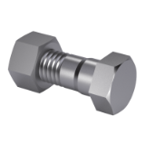 DIN 7968 Mu - Hexagon fit bolts with hexagon nut for steel structures