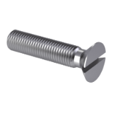 DIN 963 C - Slotted countersunk flat head screws, with shaft