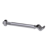 DIN 529 D Mu SHB - Masonry bolts, form D, with hexagon nut DIN 555 and with washer DIN 125 or DIN 126