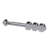 DIN 529 E Mu SHB - Masonry bolts, form E, with hexagon nut DIN 555 and with washer DIN 125 or DIN 126