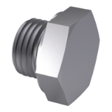 DIN 7604 A - Hexagon head screw plugs; light type, cylindrical thread, form A