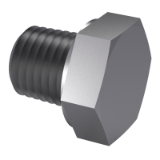 DIN 7604 C - Hexagon head screw plugs; light type, tapered thread, form C