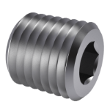 DIN 906 - Internal drive pipe plugs, conical thread