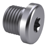 DIN 908 L-ISR - Plug screws with collar and hexagon socket (ISR) according to DIN EN ISO 10664, type L - light version, cylindrical thread