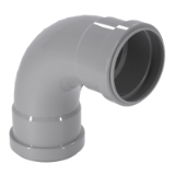 EN 1451-1 - Plastics piping systems for soil and waste discharge (low and high temperature) within the building structure - Polypropylene (PP) - Part 1: Elbow with both side connecting sleeve, with large radius