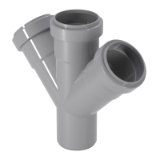 EN 1451-1 - Plastics piping systems for soil and waste discharge (low and high temperature) within the building structure - Polypropylene (PP) - Part 1: Double branches with spigot end