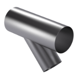 EN 1506 - Sheet metal air ducts and fittings with circular cross-section, tee with 45° branch