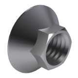 EN 3763 - Nuts, hexagon self locking, with MJ thread, heat resisting steel, passivated, class 900MPa/315°C