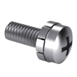 GB 9074.2-88 - Cross recessed pan head screw and serrated lock washer external teeth assemblies
