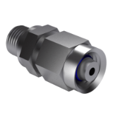 ISO 8434-1 SWODS-E - 24° cone connectors - Straight adjustable screw-in socket with elastomer seal with screw-in spigot according to ISO 1179-2 or ISO 9974-2, form SWODS-E