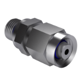 ISO 8434-1 SWODS-F - 24° cone connectors - Straight adjustable screw-in socket with O-ring with screw-in spigot according to ISO 1179-2 or ISO 9974-2, form SWODS-F
