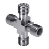 ISO 8434-1 K - 24° cone connectors - Cross union fittings, form K