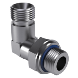ISO 8434-6 SDE-H - 90° adjustable stud elbow connectors with ISO 1179-3 type H stud end, form SDE