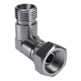ISO 8434-6 SWE-A - 90° swivel elbow connectors, form SWE, with O-ring