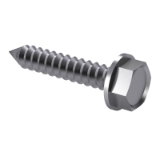 ISO 7053 C - Hexagon washer head tapping screws with collar, form C