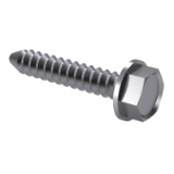 ISO 7053 R - Hexagon washer head tapping screws with collar, form R