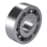 JIS B 1522 B - Angular contact ball bearings, Type with stepped inner ring and counterbored outer ring
