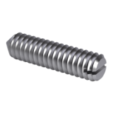 KS B 1025 - Slotted set screws, Cone point